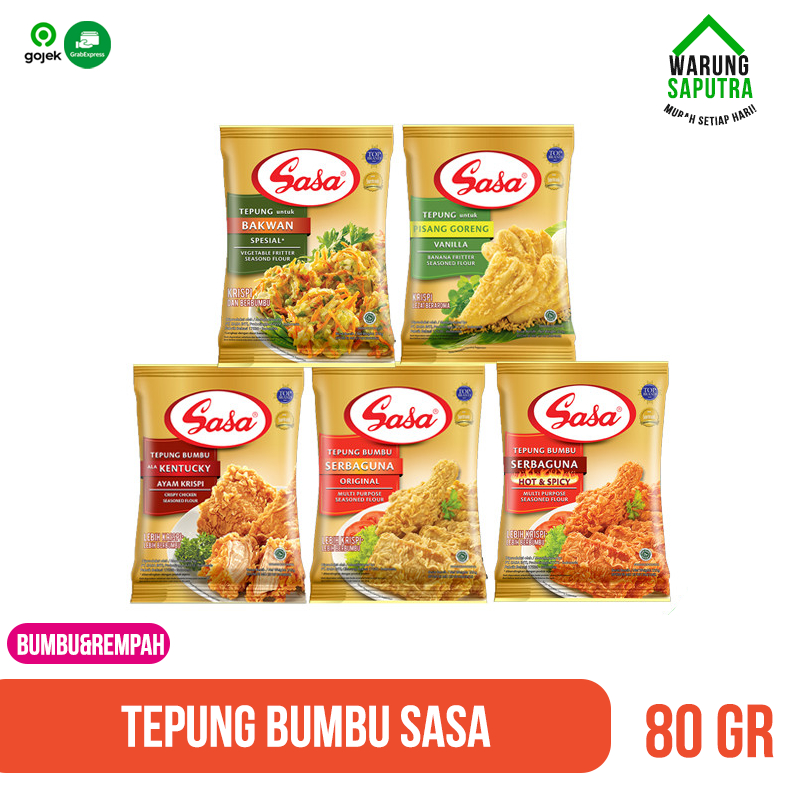 

Tepung Bumbu Sasa Serbaguna Hot Spicy Kentucky Pisang Bakwan 80 g