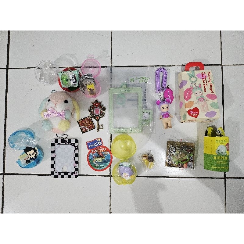 various cute stuff — sanrio sonny angel kiss kiss mouse series yell plush amuse loppy fruit box tuxe
