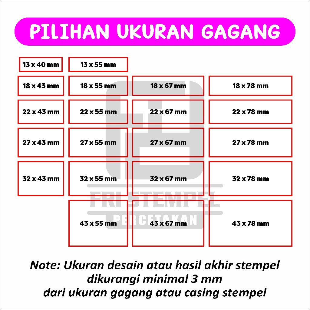

Cetak stempel flash custom PERSEGI PANJANG Stempel tinta otomatis tinggal pakai