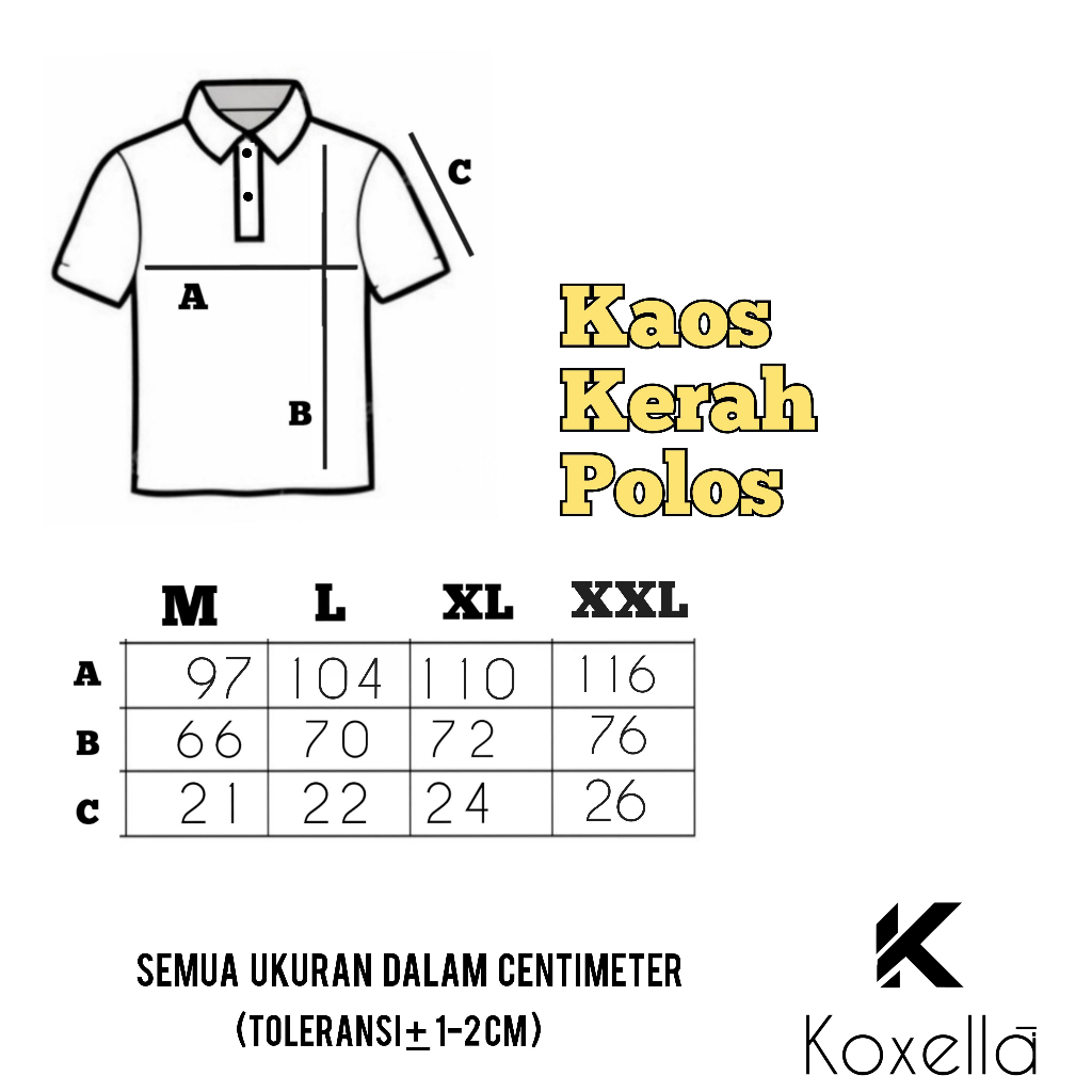 Limited Koxella - Kaos Polo Shirt Pria Polos Berkerah Mocca