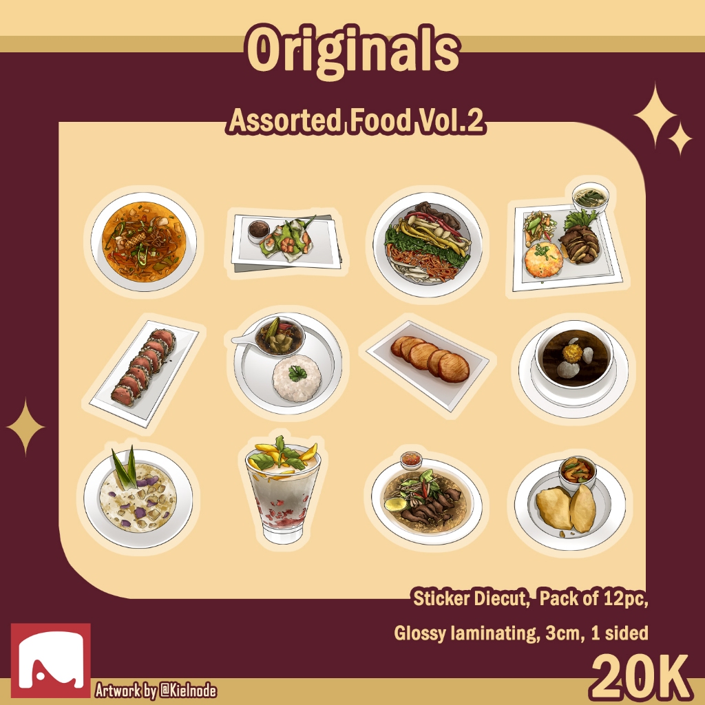 

Assorted Food Volume 2 Sticker Pack by Kielnode