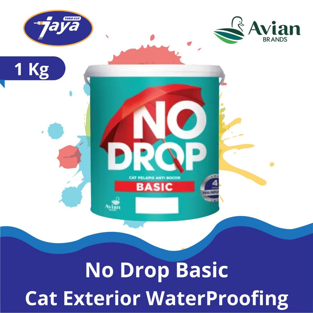 Cat Anti bocor NO DROP BASIC 1kg Waterproofing Cat Exterior