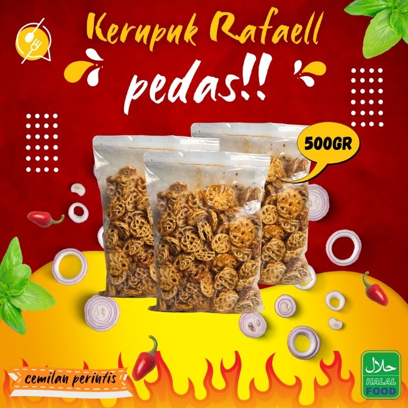 

Seblak Kerupuk Pedo Rafael Pedas Extra Daun Jeruk Isi/500gr.