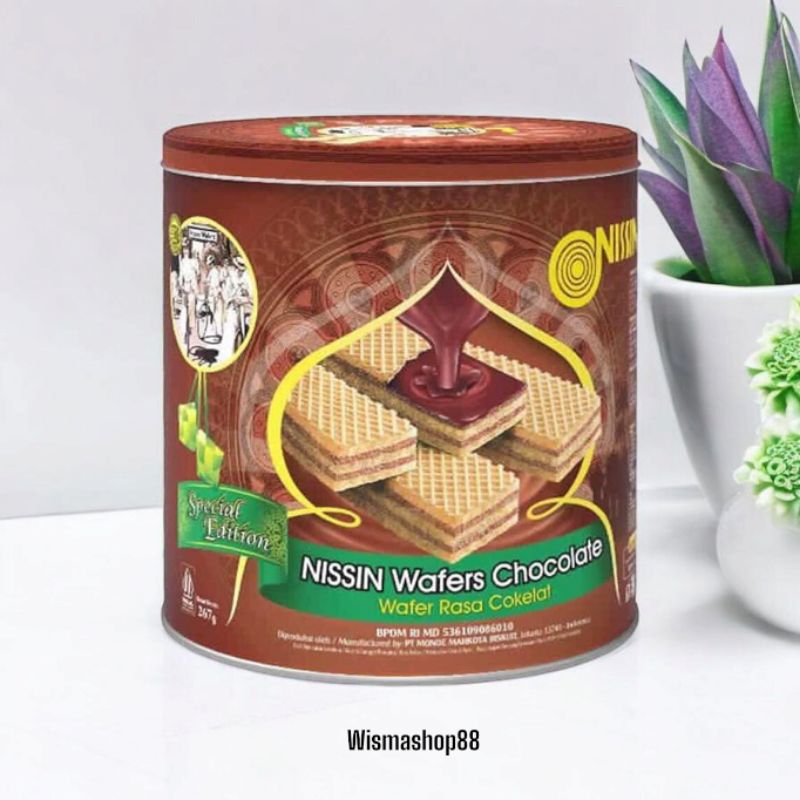 

NISSIN WAFERS CHOCOLATE SPECIAL EDITION 267 GRAM KEMASAN KALENG / WAFER NISSIN / KUE LEBARAN