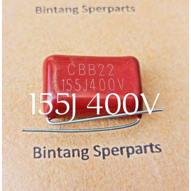 KAPASITOR MILAR 155J 400V CAPACITOR MILAR 155J 400V MILAR 155 J 400V