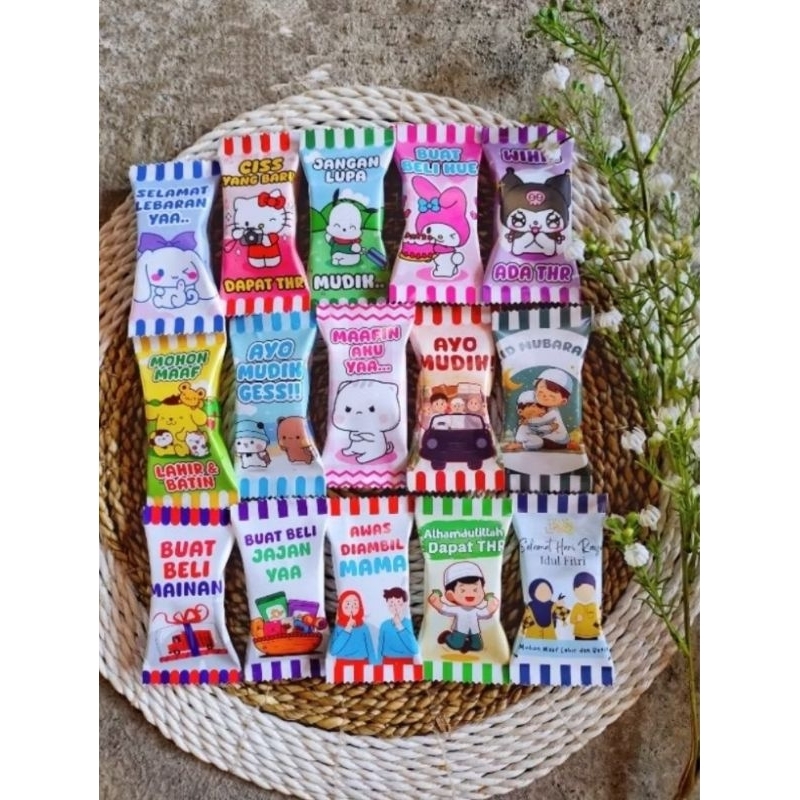 

Amplop Lebaran Unik, Bentuk Permen (isi 10 pcs, 1 motif)