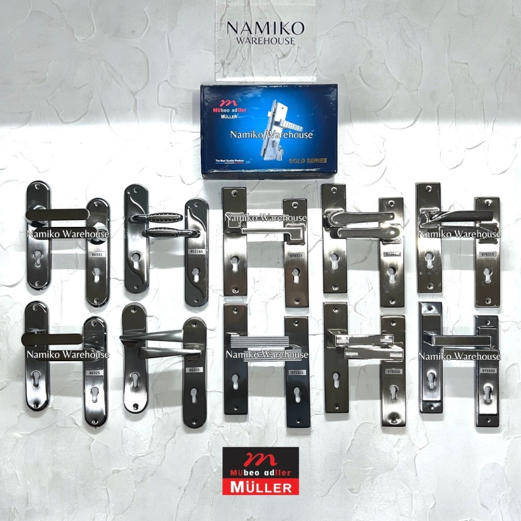 MULLER Handle tarikan kunci pintu kamar rumah besar stainless
