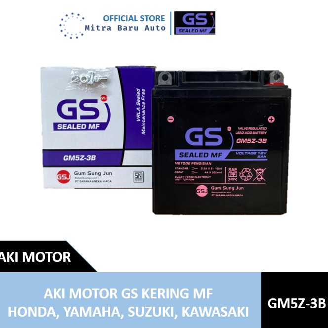 KODE G63L Aki Motor Yamaha Mio Sporty dan Mio Smile SNI Kering GM5Z3B