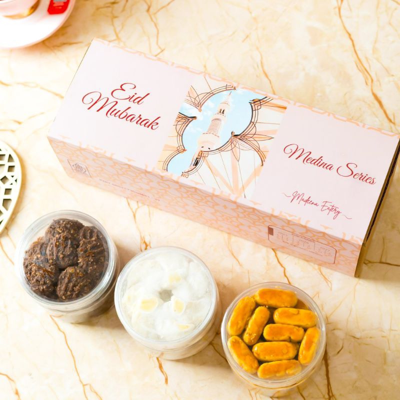 

Kue Kering Lebaran Idul Fitri Hampers Cookies Hampers Ied Mubarak Medina Series - Kastangel Putri Salju Choco Oat 350gram