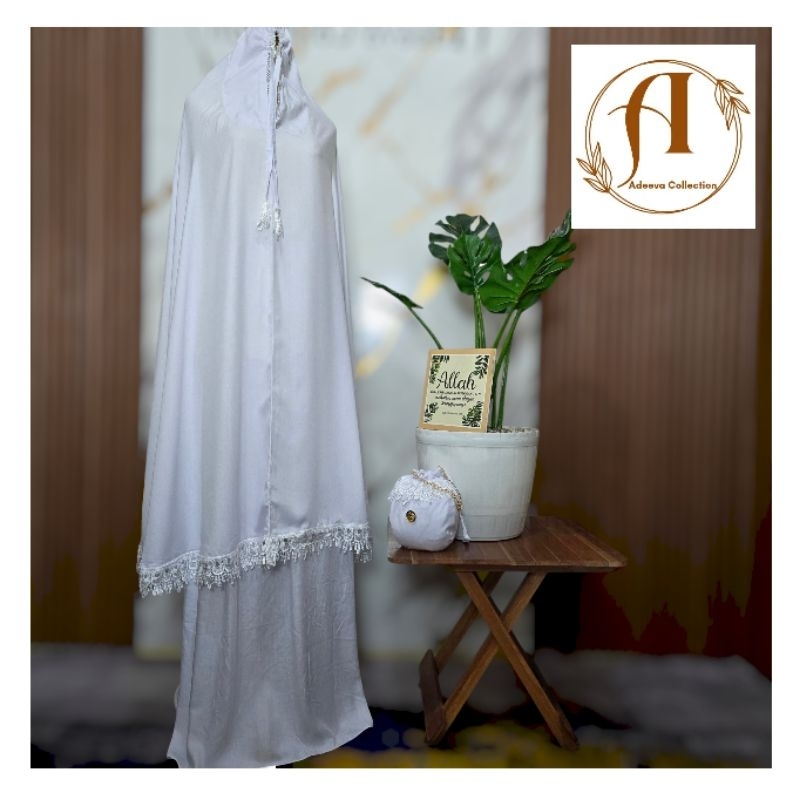 Mukena Adeeva Katun Rayon Putih