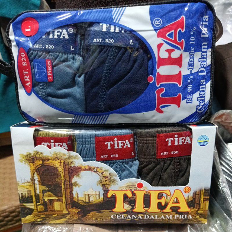 ( 3 PCS) CELANA DALAM PRIA TIFA/CD TIFA ART 820/CELANA DALAM TIFA ART 850/PAKAIAN DALAM PRIA DEWASA