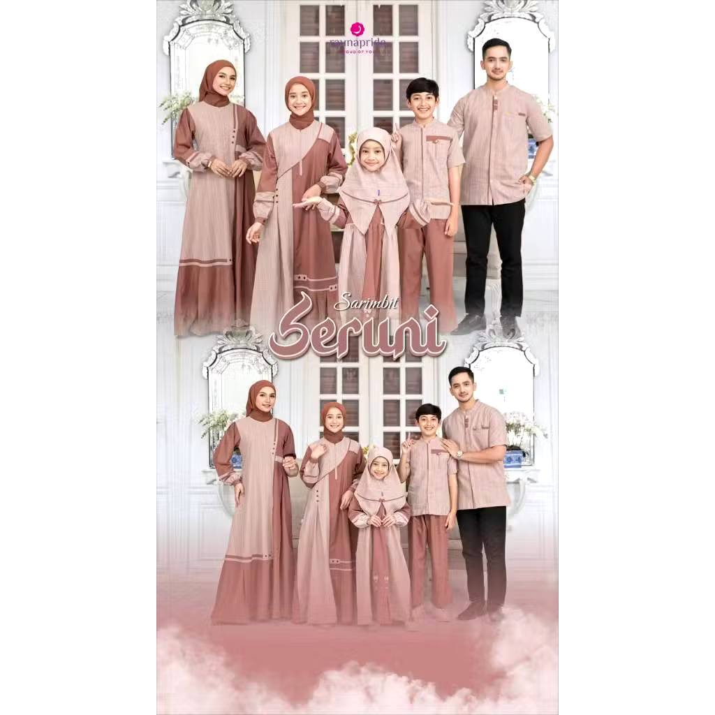 ( Sarimbit Rauna Sarimbit Seruni Coral) Gamis Dewasa Rauna RGF Koko Rauna RKF Koko Anak Laki laki RK