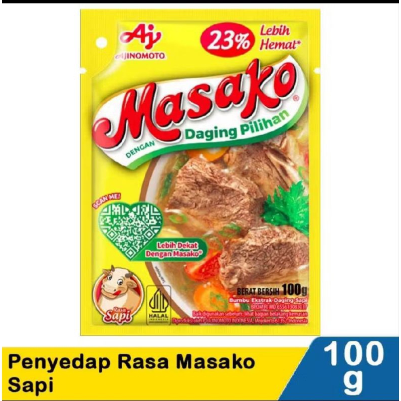 

Masako Bumbu Kaldu Penyedap Rasa Sapi - 100 gr