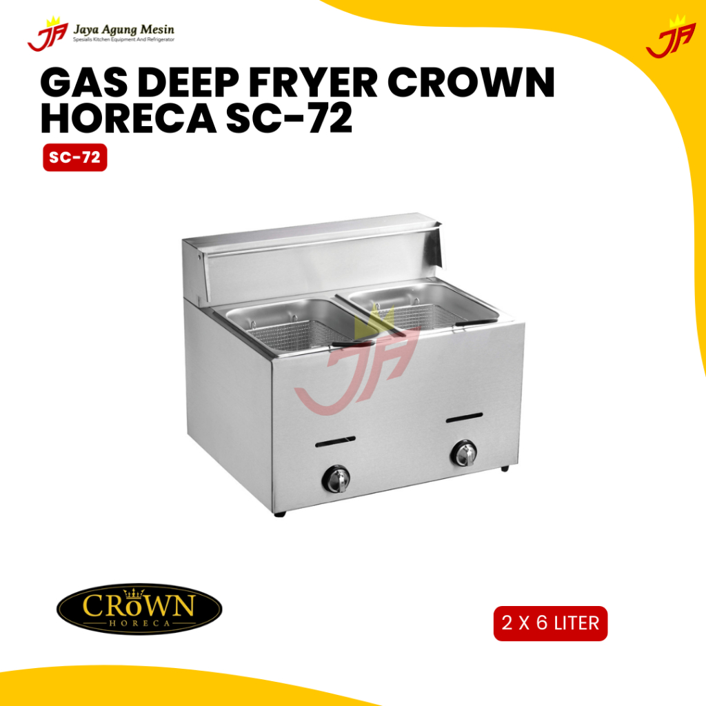 CROWN HORECA Gas Deep Fryer SC-72