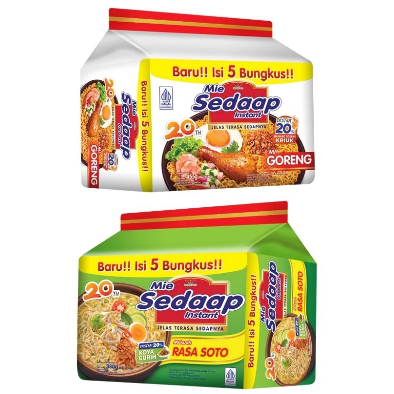 

Sedaap Mi Instan isi 5 x 90 g