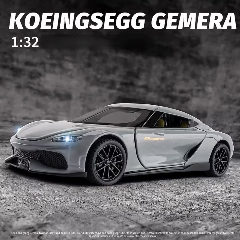 Mainan Diecast Koenigsegg Gemera Hypercar 4 Seater 1/32 Scale | MD 34