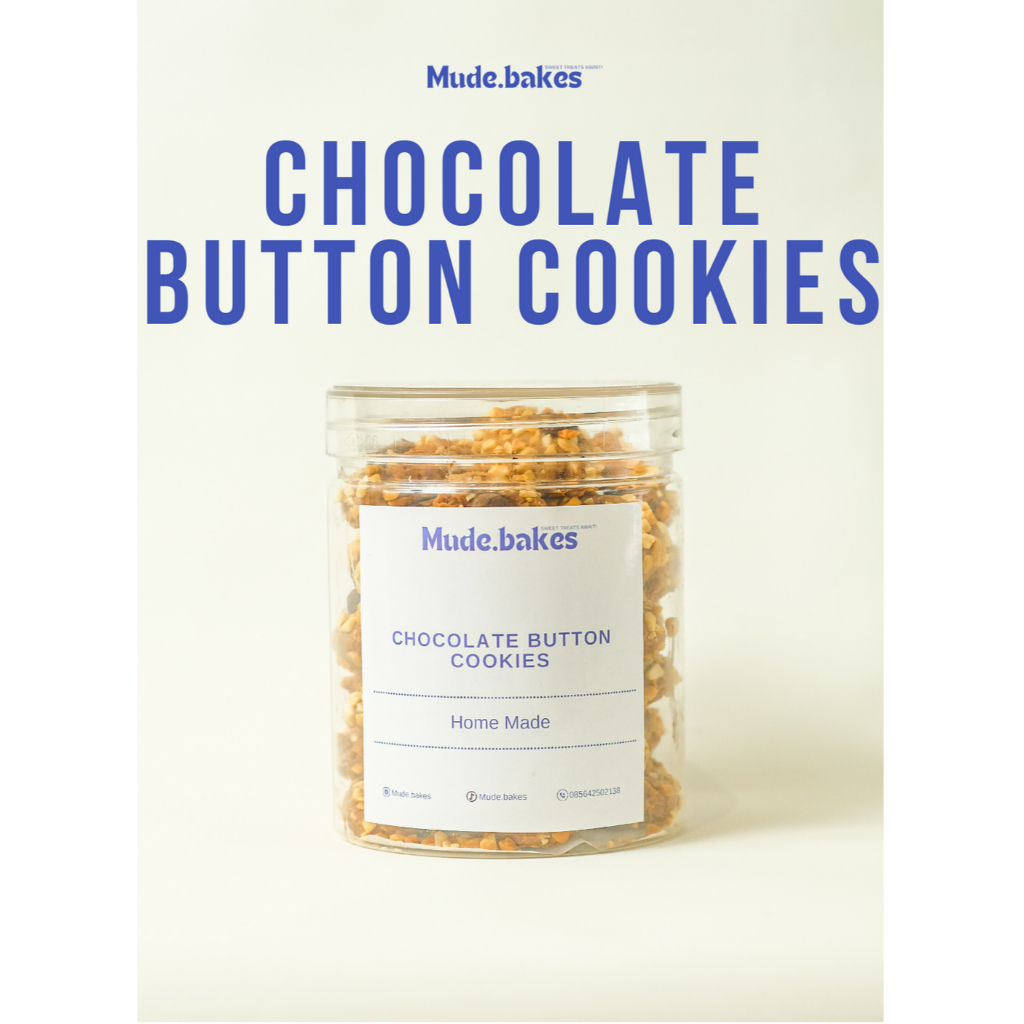 

650ML KUE KERING COKLAT BUTTON COOKIES SPECIAL BIKIN NAGIH KUE LEBARAN