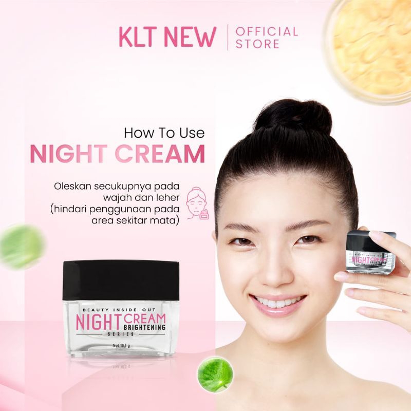 Cream Malam KLT New BPOM Original / KLT Hitam