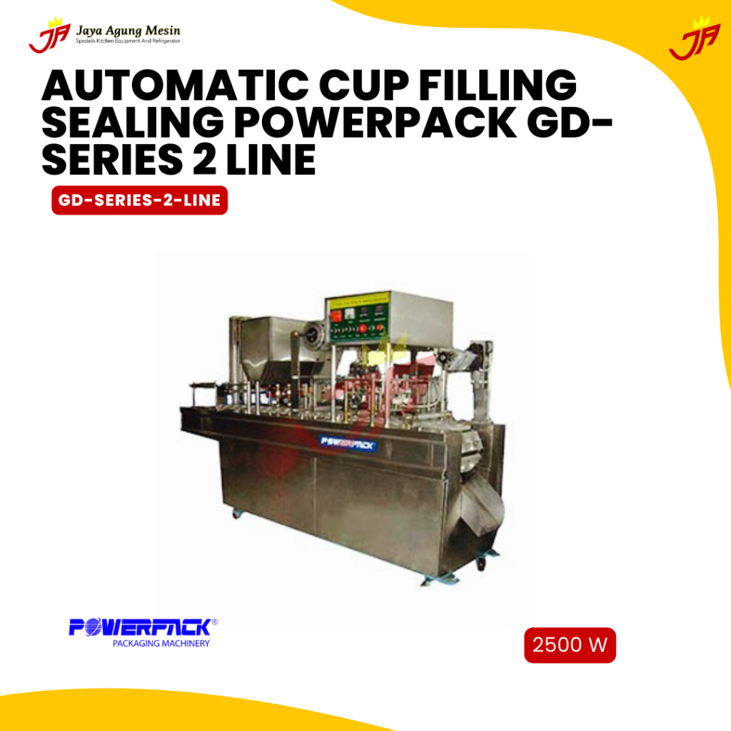 Automatic Cup Filling Sealing Powerpack GD-SERIES 2 LINE