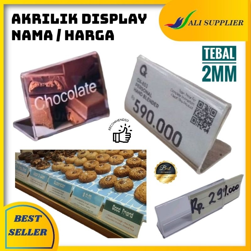 

Acrylic Label Nama / Akrilik Label / Acrylic Harga / Price Tag / Tent MURAH uk 4x6 / NAMA AKRILIK / PAPAN NAMA AKRILIK / AKRILIK HARGA / AKRILIK PRICE TAG / LABEL HARGA AKRILIK / LABEL NAMA AKRILIK DIMEJA / LABEL NAMA MAKANAN / POP HARGA MAKANAN