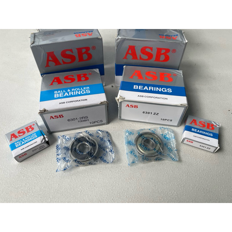 ASB bearing 6301ZZ / ASB Bearing 6301RS / Bearing 6301 / Klahar 6301