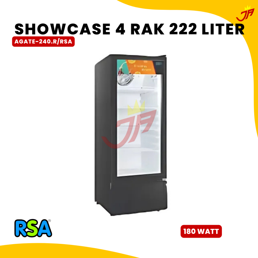 RSA Showcase Agate-240R/ Showcase Agate 240/Showcase 4 Rak 222 Liter