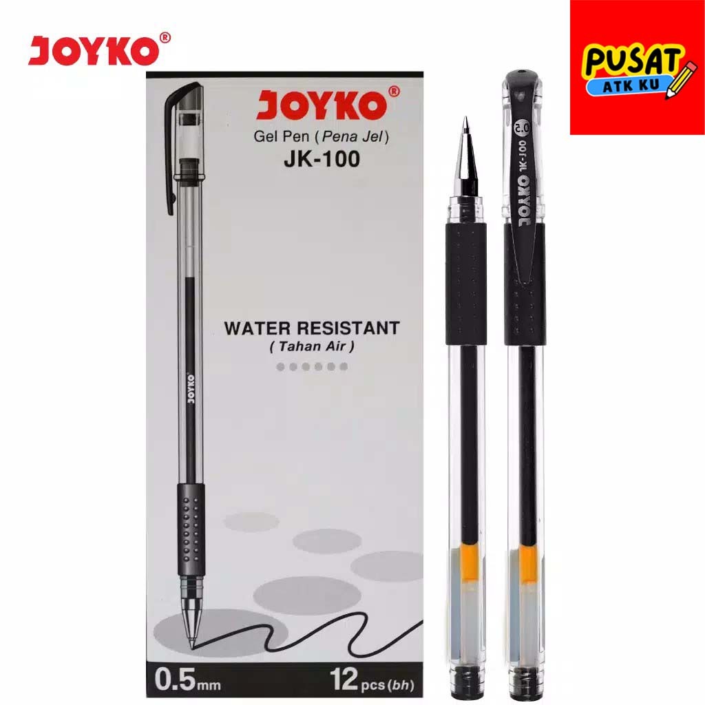 

Pulpen Joyko JK-100 ketebalan 0.5mm / Gel Pen Joyko / pena gel / Pen Mata Normal / Pen Joyko