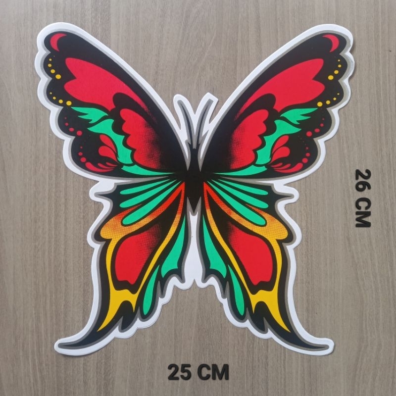

STIKER KUPU KUPU BUTTERFLY VINYL UKURAN BESAR