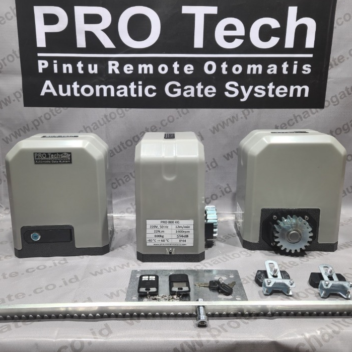PRO Tech Automatic Sliding Gate 800kg Mesin Pintu Pagar Kanopi Geser Otomatis