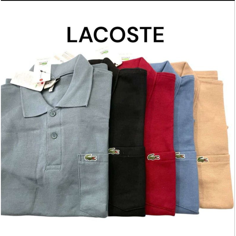 kaos polo Lacoste dewasa bordir