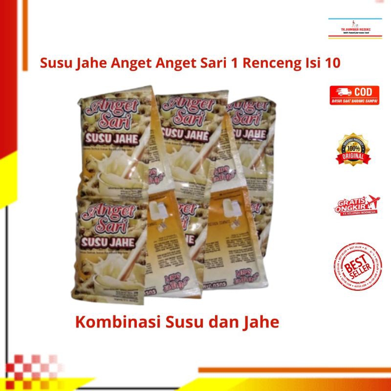 

Susu Jahe Anget Sari 1 Renceng Isi 10 Sachet PROMO MURAH/ Anget Sari Susu Jahe 1 Renceng Isi 10 Sachet PROMO MURAH