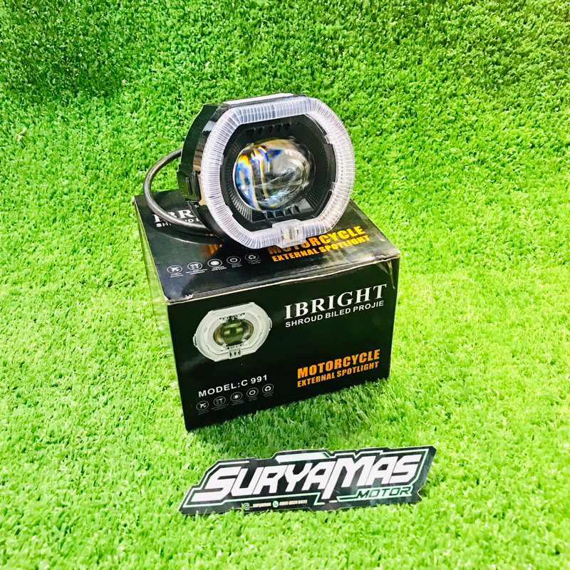 LAMPU BILED IBRIGHT SHROUD BILED PROJIE BMW 3,5 INCH UNIVERSAL