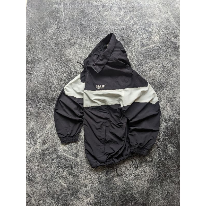 WHO A.U California colourblok windbreaker jaket