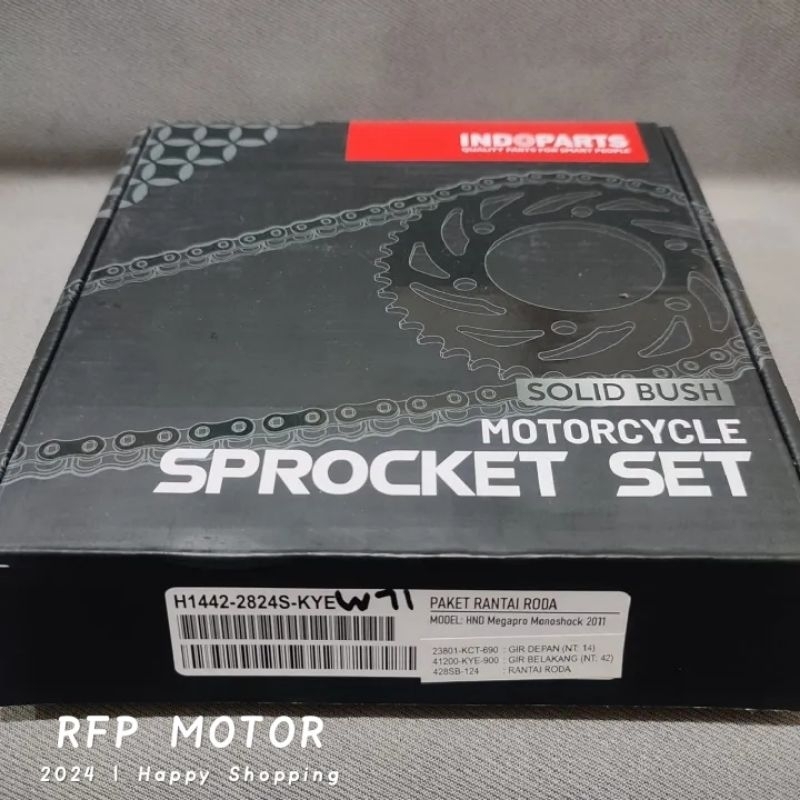 Gear set MEGAPRO MONOSHOCK INDOPARTS