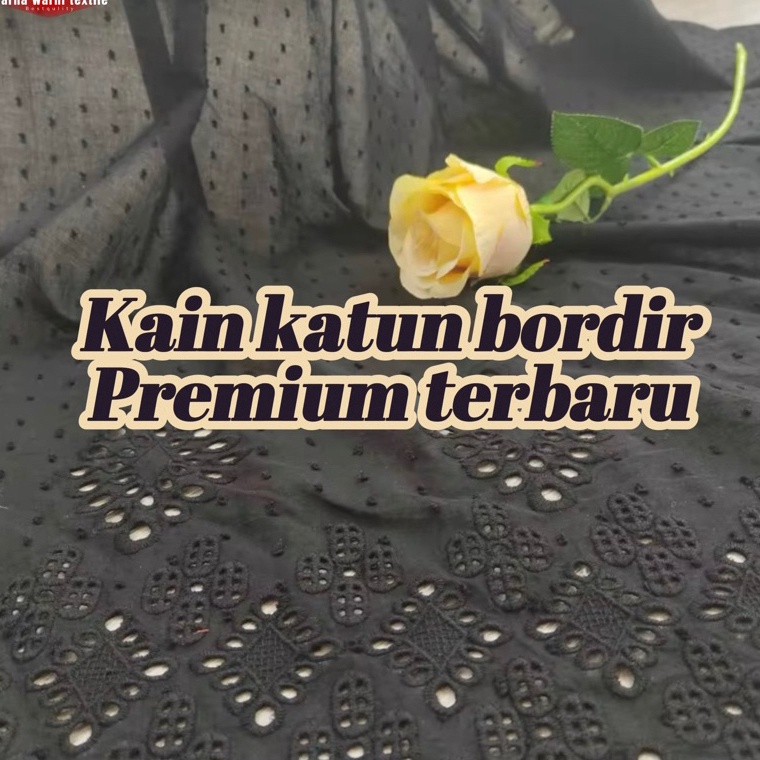 KODE Y18Q PROMO BISA COD katun bolong Katbol Kain Katun Bordir PremiumBahan Katun Bordir Premiumkatu