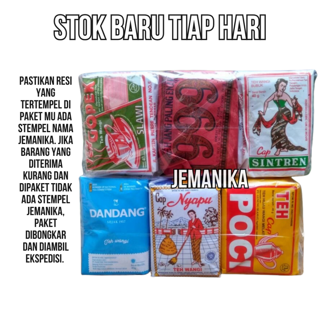 

Paket 6 Teh Khas Solo Tubruk Khas Wedangan Solo 6B [Nyapu - Dandang Biru - Sintren - Poci - Gopek - 999] Angkringan Solo Enak