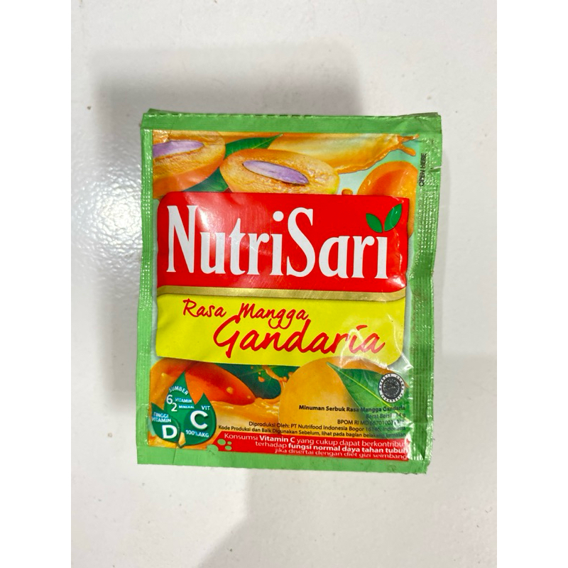 

‼️PROMO, CEK DESKRIPSI‼️ Nutrisari Mangga Gandaria 14gr Sachet Minuman Serbuk Instan