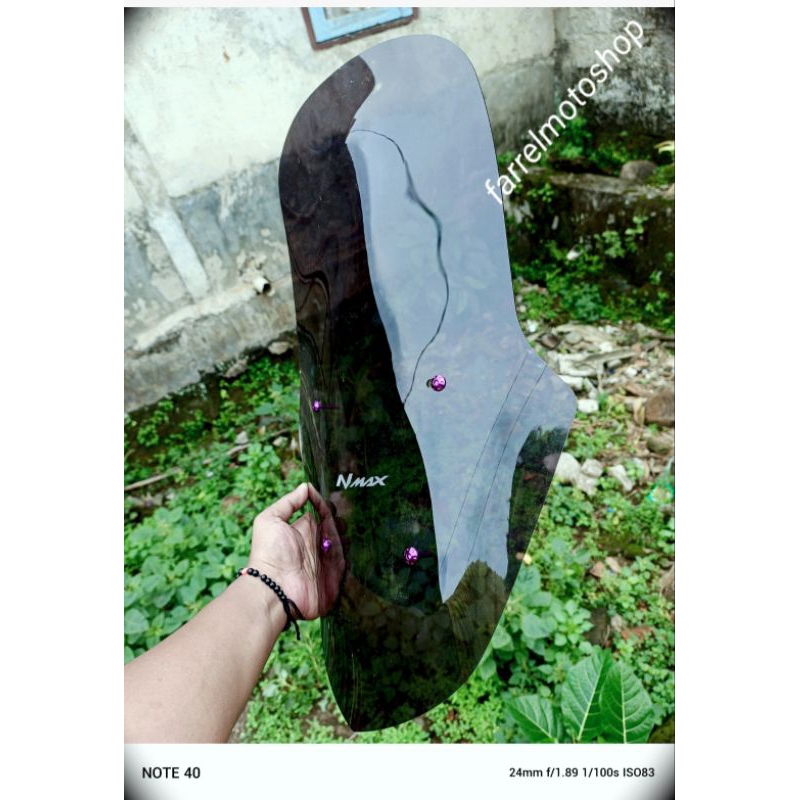 VISOR WINDSHIELD NMAX NEW TINGGI 60 CM GANTENG ANJAY