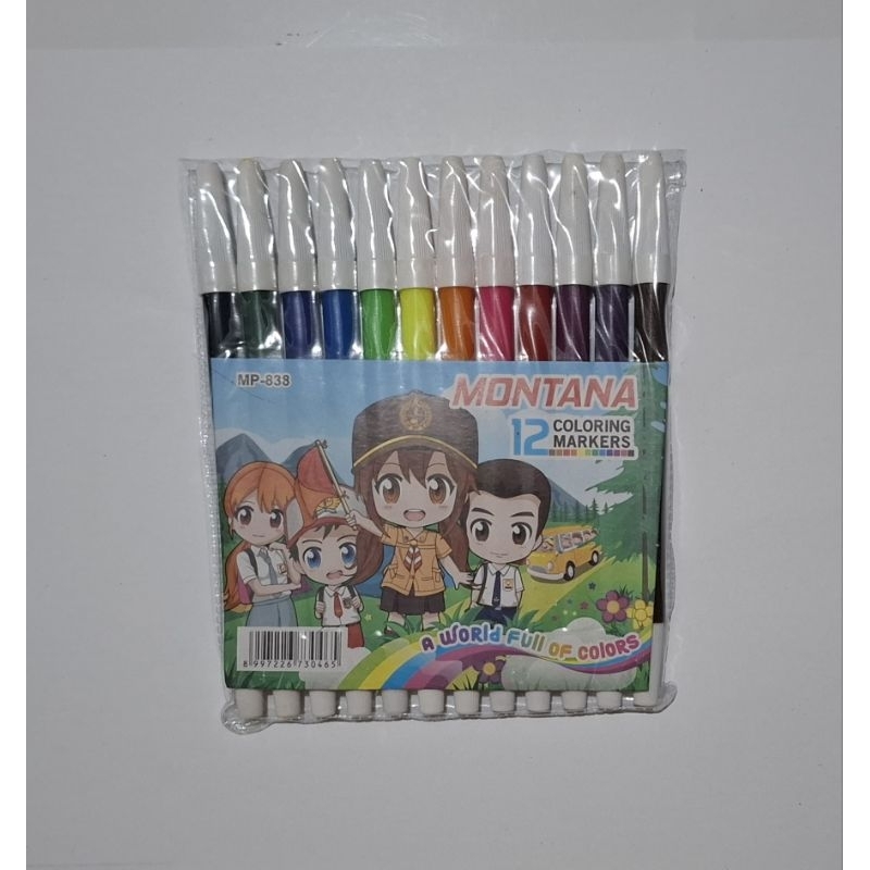 

Spidol Warna Warni / Spidol Montana 12 Color