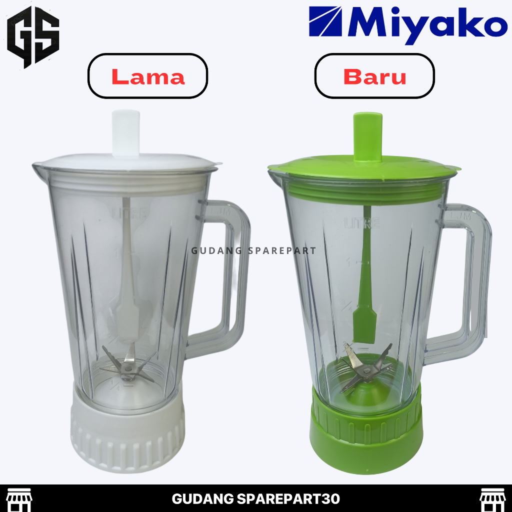 Gelas Blender Set Jus Miyako / Gelas Jus Blender Miyako National Yasaka Trisonic Sanex / Gelas Blend
