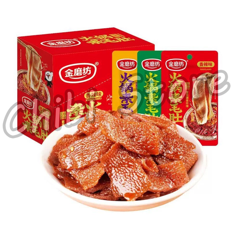 

[PER BOX] GoldenMill Rattan Pepper Hot Spicy - Snack Babat Rasa Lada Pedas - Golden Mill Hotpot Vegetarian Tripe 360g 金磨坊 火锅素毛肚