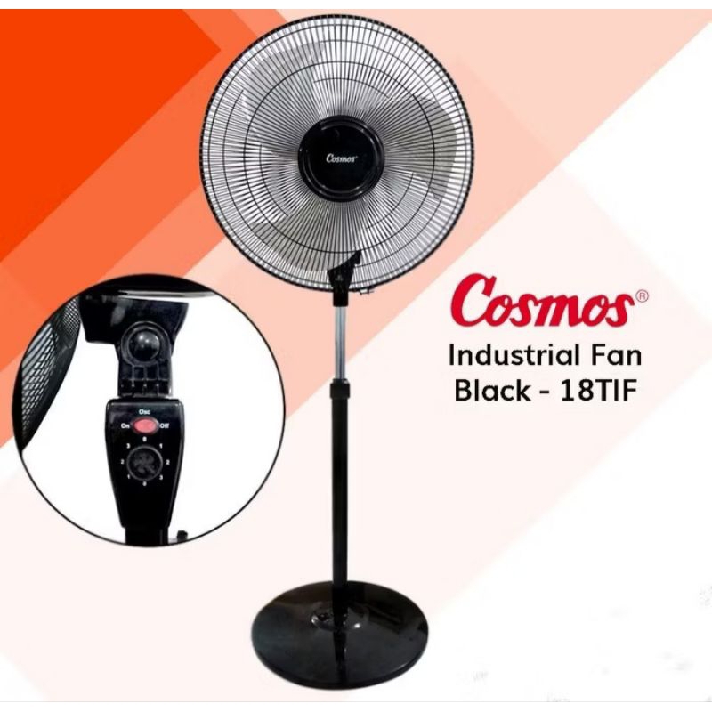 Kipas angin berdiri besi Cosmos TIF-18 18inchi/Stand fan tegak besi Cosmos TIF-18