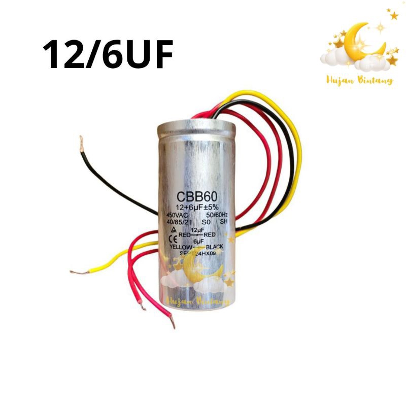 Kapasitor Mesin Cuci 2 Tabung Sharp CBB60 12/6uf Stainless 7kg 8kg 9kg 10kg 11kg 12kg 13kg 14kg 15kg