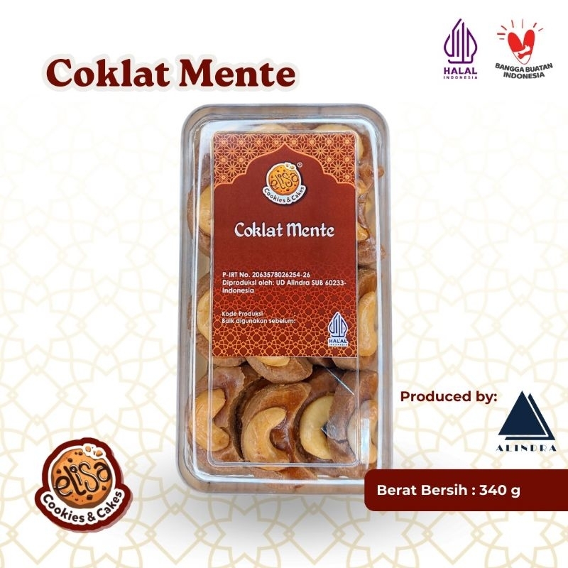 

Kue Kering Coklat Mente Premium 340g Elisa Cookies &Cakes