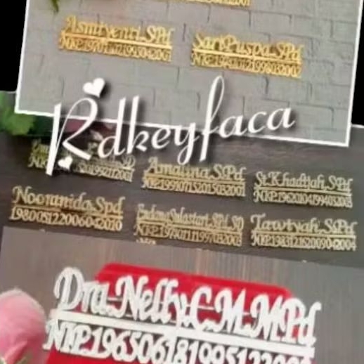 Bros Nama Nip gold bros custom nama lapis emas