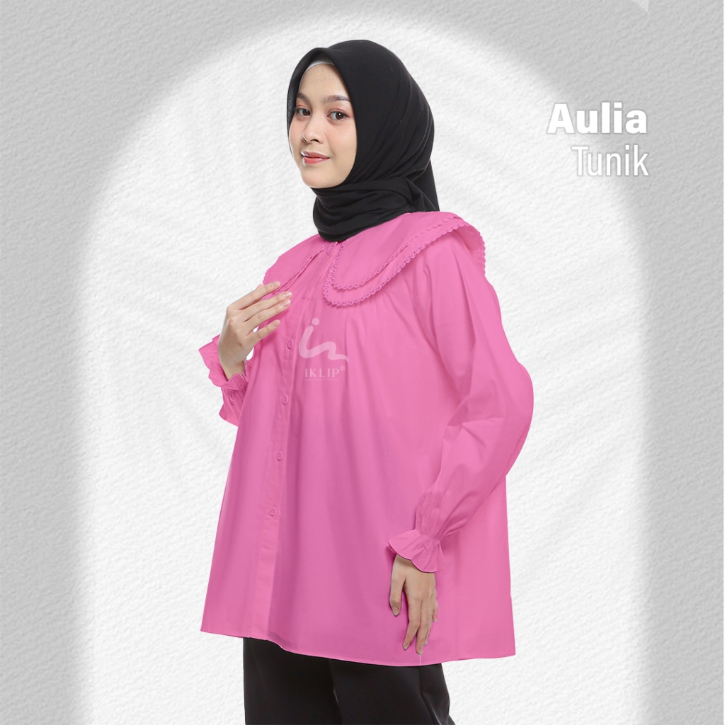 Iklip - Tunik Aulia Pink | Tunik Polos | Tunik Bangkok