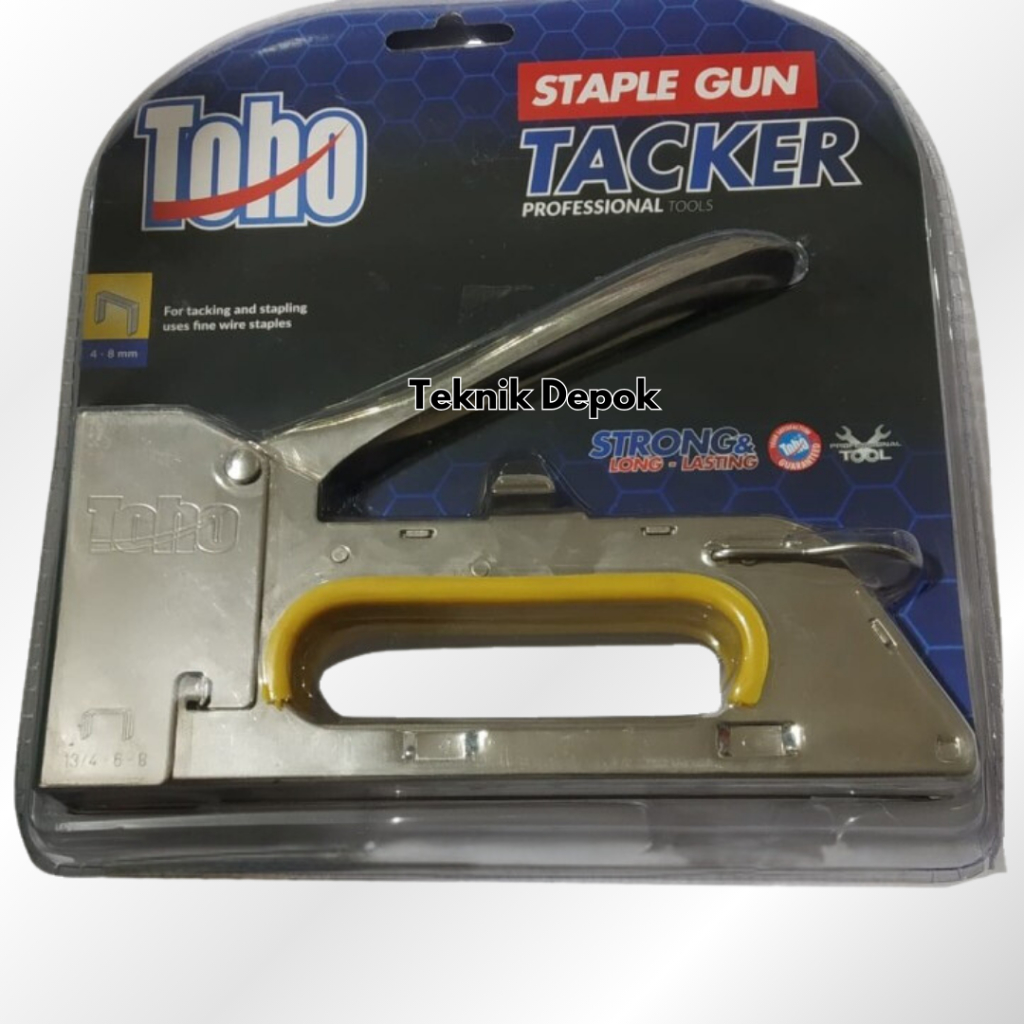 

Staple Gun 4 - 8 mm Tacker Staples Besar Straples Buku Spanduk Jok Hecter Hekter Cekrekan Stapler