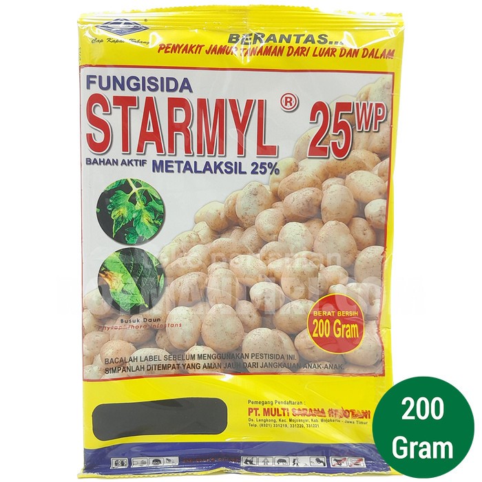 FUNGISIDA STARMYL 25 WP BAHAN AKTIF METALAKSIL