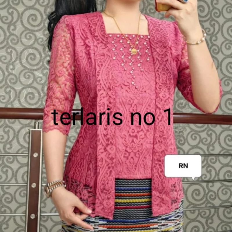 ATASAN BROKAT PREMIUM/ BAJU ATASAN WANITA CANTIK /MODEL KARTINI TERBARU / ATASAN WANITA.