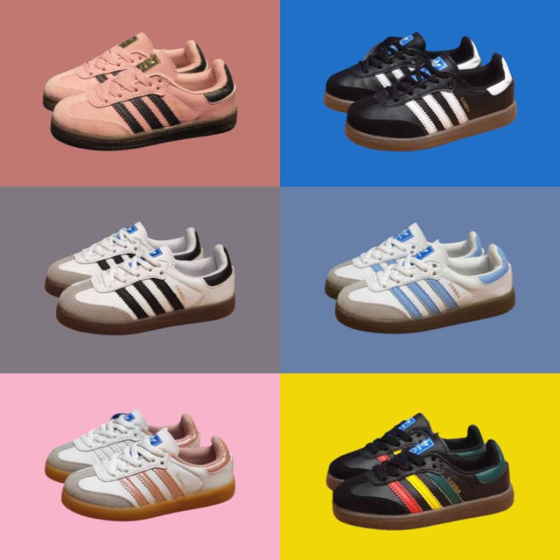 Sepatu Kasual Casual Sneakers Sekolah Jalan Anak Laki Laki Perempuan TK SD Warna Hitam Putih Pink Bi